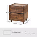 Oddone 2 - Table de chevet à tiroir au design modulaire | ART OF LIVING DESIGNS