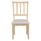 Ensemble de salle à manger rond 5 pièces Whisen Rustic Charm avec 3 chaises rembourrées et un banc incurvé pour salle à manger, cuisine