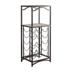 Kings Brand Furniture Range-bouteilles en métal Biola d'une capacité de 15 bouteilles, organiseur de rangement, cuivre brossé