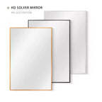 MAYEERTY Miroir Mural Rectangulaire Noir 91x61x1,5 cm, en Aluminium à Bord Mince