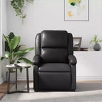 vidaXL Fauteuil de massage inclinable noir - Dossier et repose-pieds réglables pour une relaxation optimale