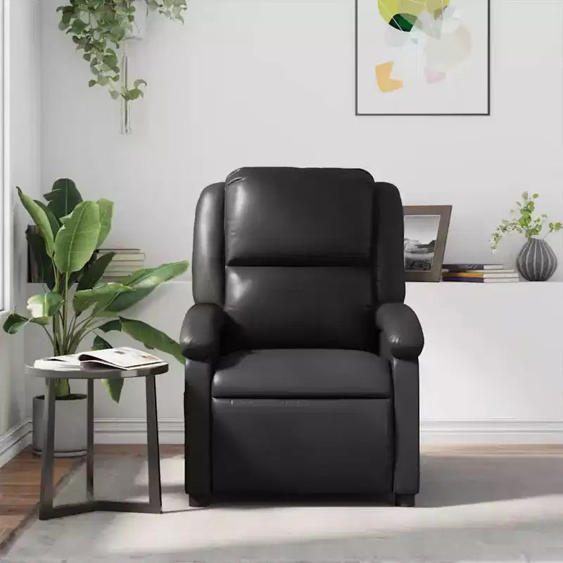 vidaXL Fauteuil de massage inclinable noir - Dossier et repose-pieds réglables pour une relaxation optimale