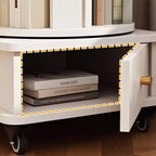 Étagère à livres rotative à 360° à 6 niveaux Chic Crate avec roulettes et tiroir, bibliothèque peu encombrante pour chambre et bureau à domicile