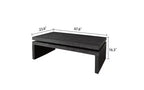 TUYOHW Table basse moderne en bois avec plateau flottant, table de salon rectangulaire élégante, table de canapé industrielle