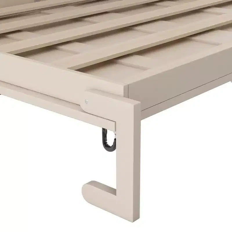 Lit escamotable pleine grandeur Whisen avec armoires de rangement