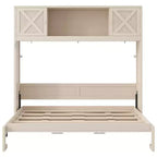 Lit escamotable pleine grandeur Whisen avec armoires de rangement