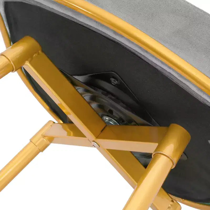 TUYOHW Lot de 2 tabourets de bar pivotants de 80 cm, tabourets de bar de luxe avec base en métal doré et dossier tressé à la main, capacité de 130 kg
