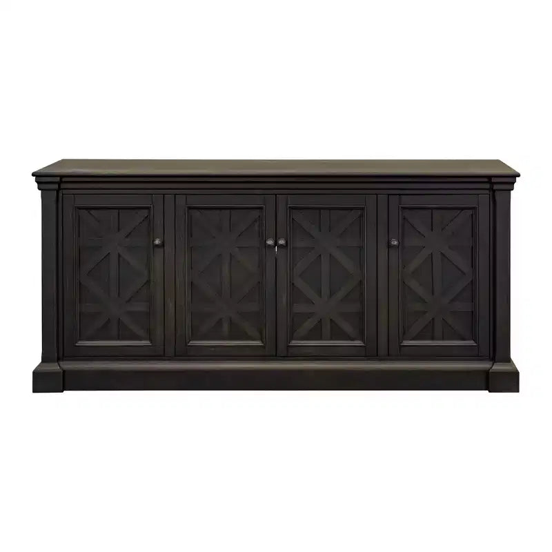 Kingston Traditional 70" TV Console: English Manor Style, No Assembly - Martin Furniture