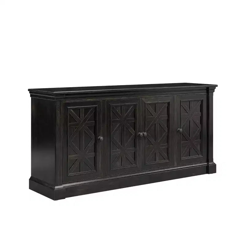 Meuble TV traditionnel Kingston 70" : Style Manoir Anglais, Aucun assemblage requis - Martin Furniture
