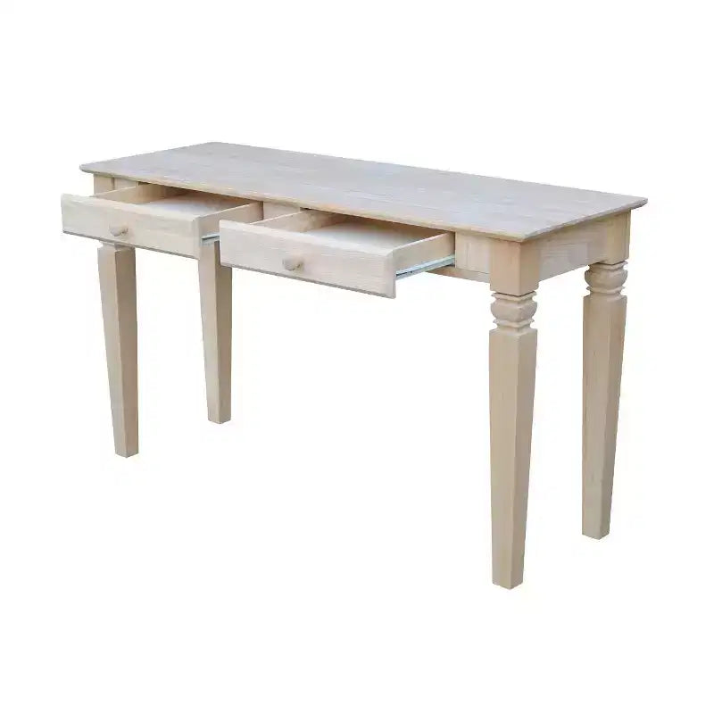 Table Console Java avec 2 Tiroirs Non Finie - International Concepts
