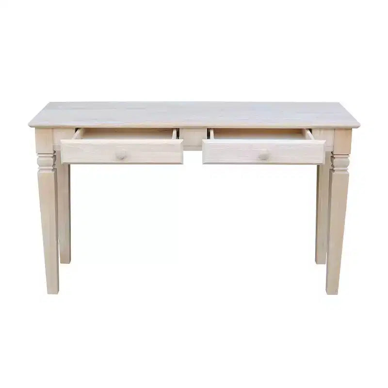 Table Console Java avec 2 Tiroirs Non Finie - International Concepts