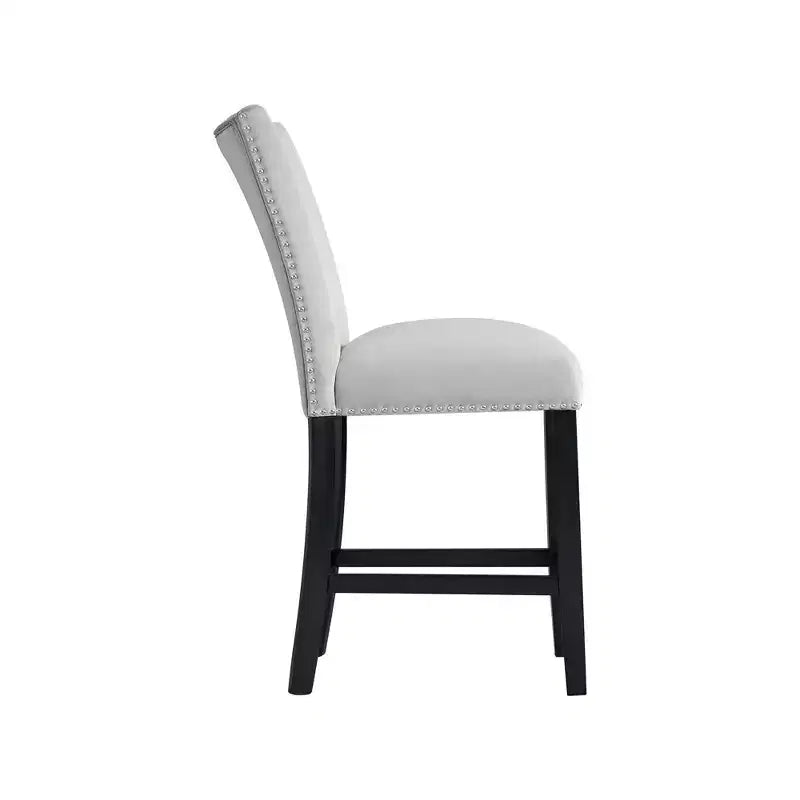 Lot de 2 tabourets de bar hauteur comptoir en velours Céline - Picket House Furnishings