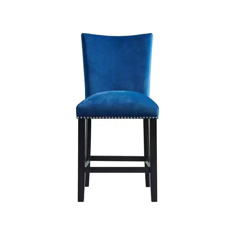 Lot de 2 tabourets de bar hauteur comptoir en velours Céline - Picket House Furnishings