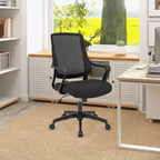 Costway Chaise de Bureau Ergonomique Hauteur Réglable avec Accoudoirs et Dossier en Maille Respirante