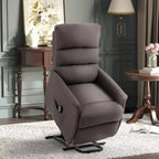 Fauteuil inclinable releveur électrique HOMCOM pour personnes âgées avec télécommande, revêtement en tissu de lin