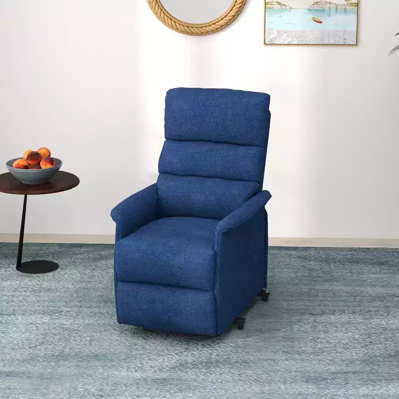 Fauteuil inclinable releveur électrique HOMCOM pour personnes âgées avec télécommande, revêtement en tissu de lin