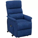 Fauteuil inclinable releveur électrique HOMCOM pour personnes âgées avec télécommande, revêtement en tissu de lin