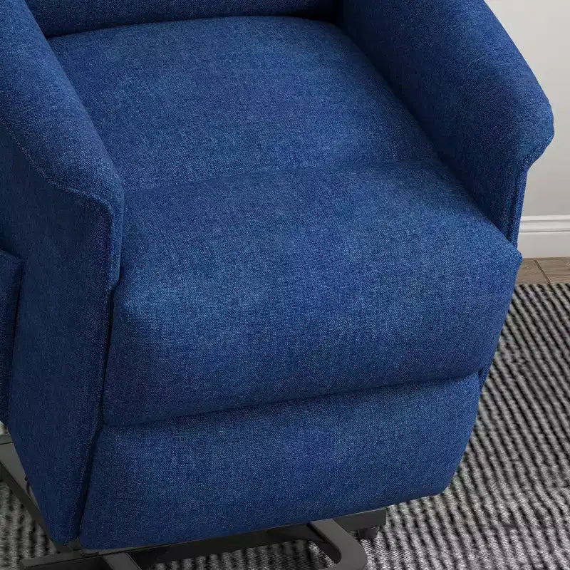 Fauteuil inclinable releveur électrique HOMCOM pour personnes âgées avec télécommande, revêtement en tissu de lin