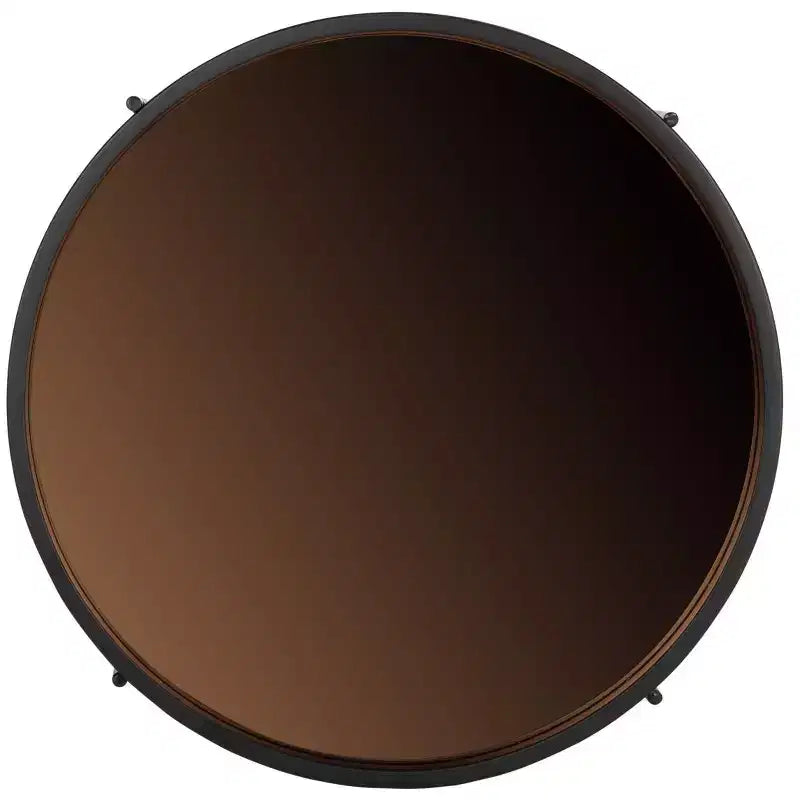 Table d'appoint Ruby Small Round Tray Top - ACC4206A - Or rose/noir - Safavieh