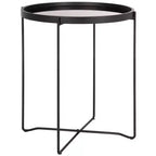 Table d'appoint Ruby Small Round Tray Top - ACC4206A - Or rose/noir - Safavieh