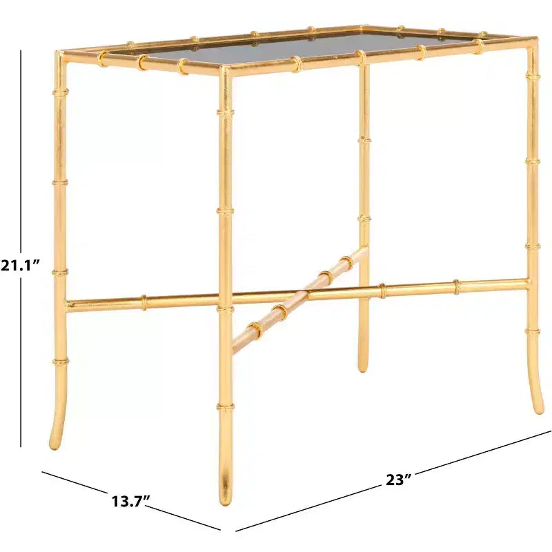 Table d'appoint Chandler - FOX2513 - Or/Verre - Safavieh Couture